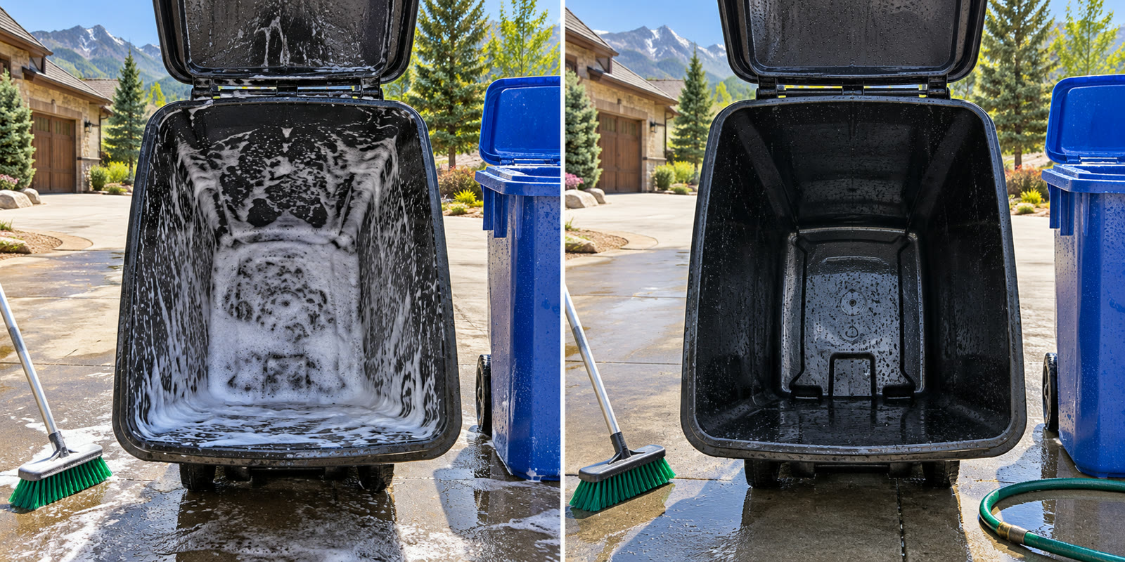 Rinsed with suds left versus rinsed clean
