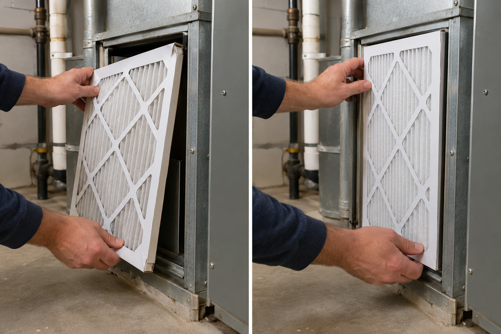 Filter fit wrong size versus right size
