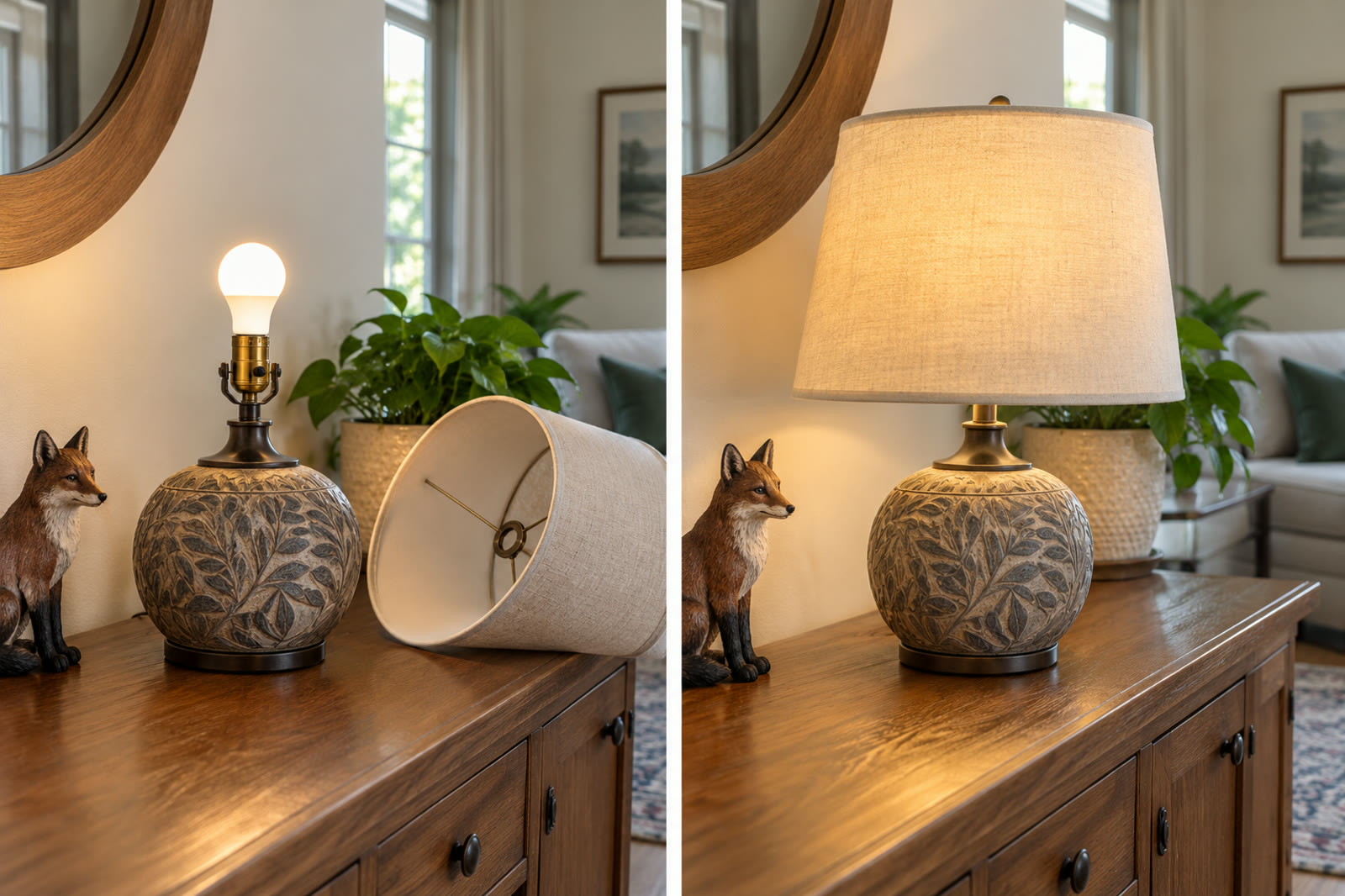 Fixture left apart versus put back