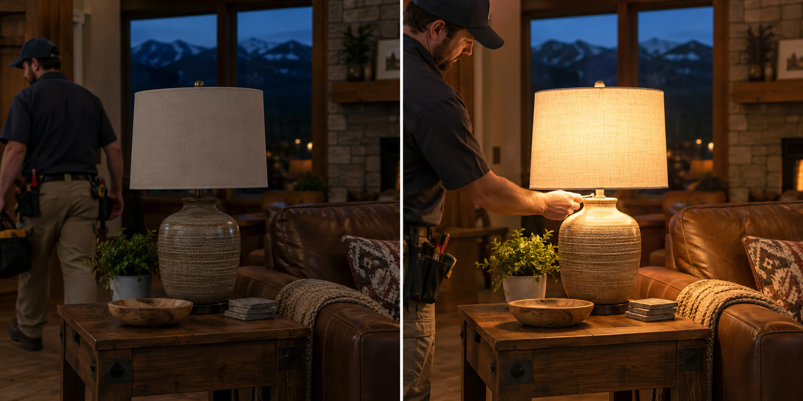 Lamp not tested versus tested and lit