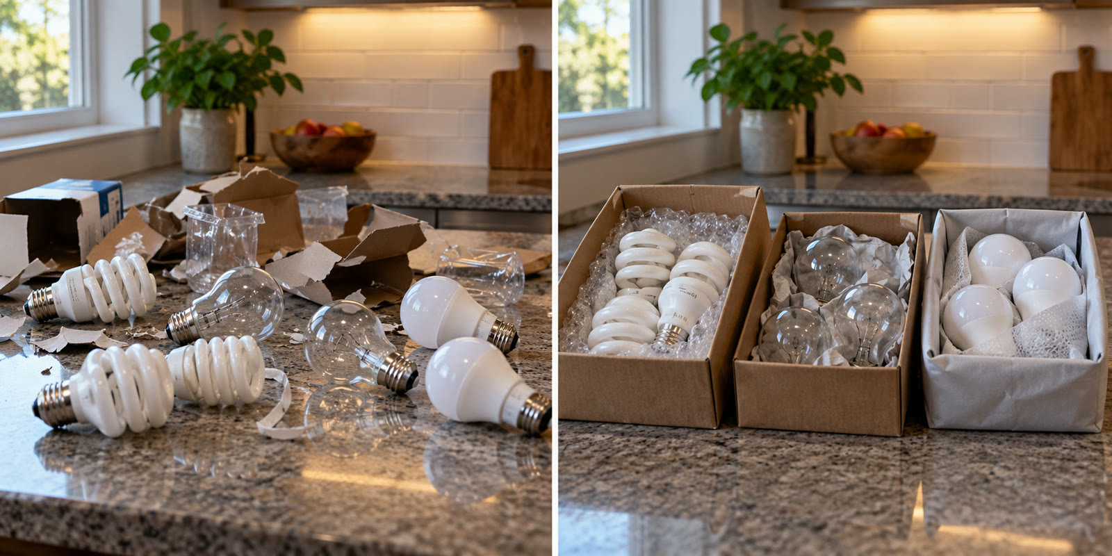 Old bulbs loose versus bagged