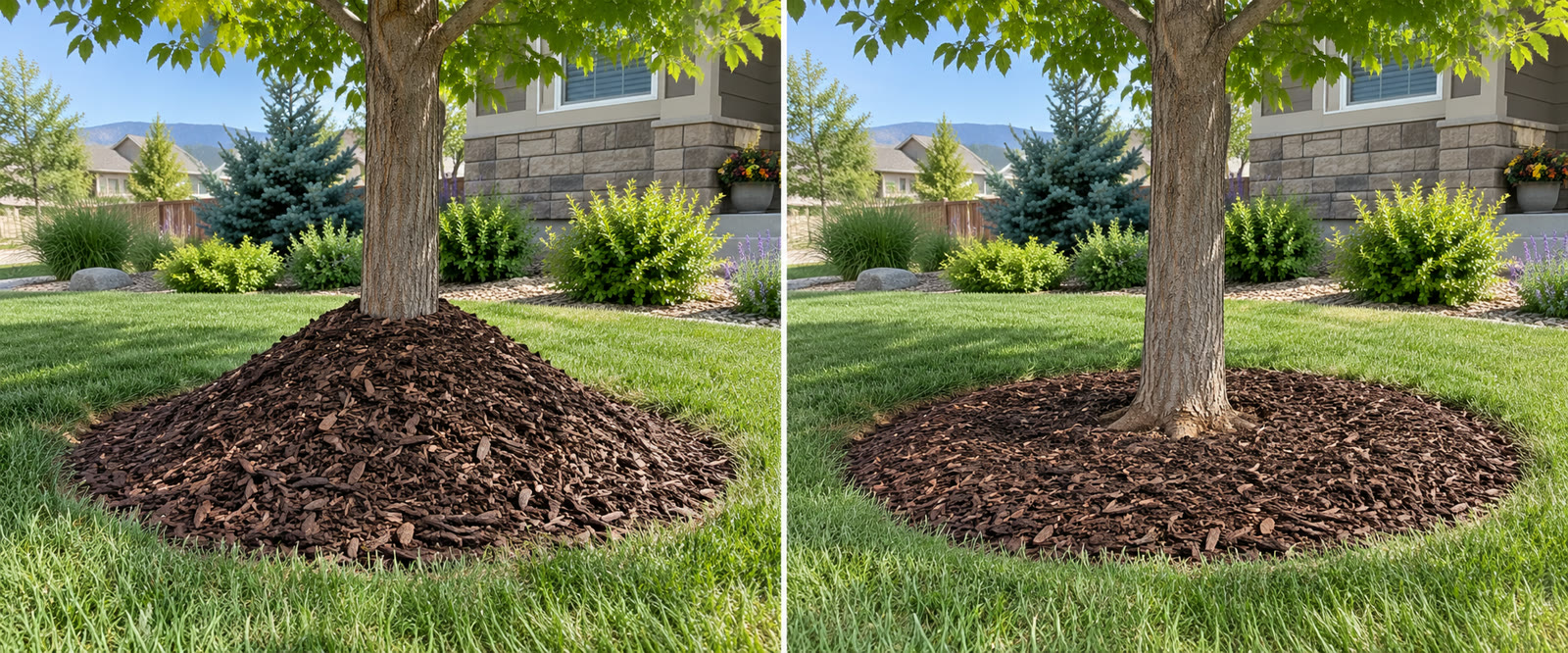Tree ring volcano versus donut