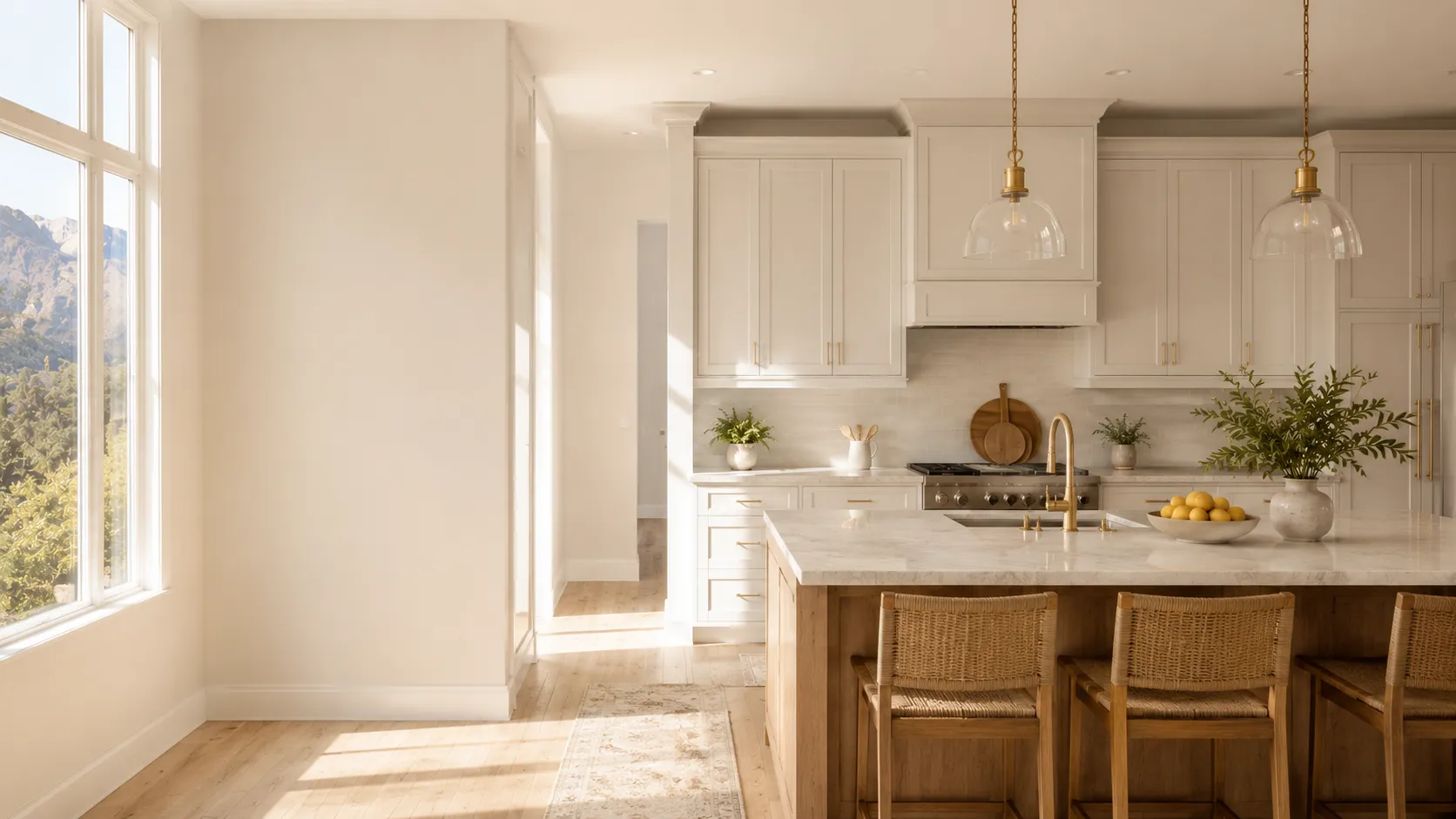 Kitchen cabinets spray-finished by Wild Fox Painting